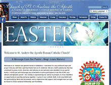 Tablet Screenshot of churchofsaintandrews.org
